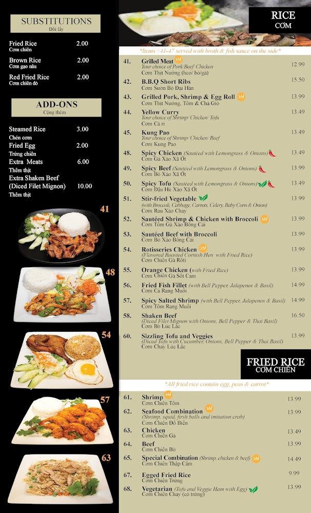 Pho Rex Menu image 2