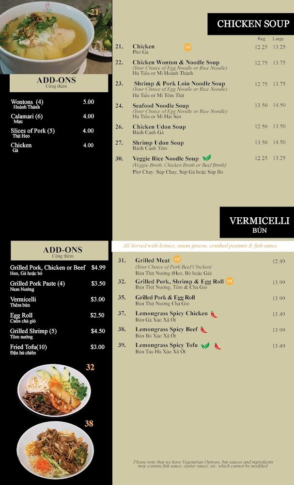 Pho Rex Menu image 4